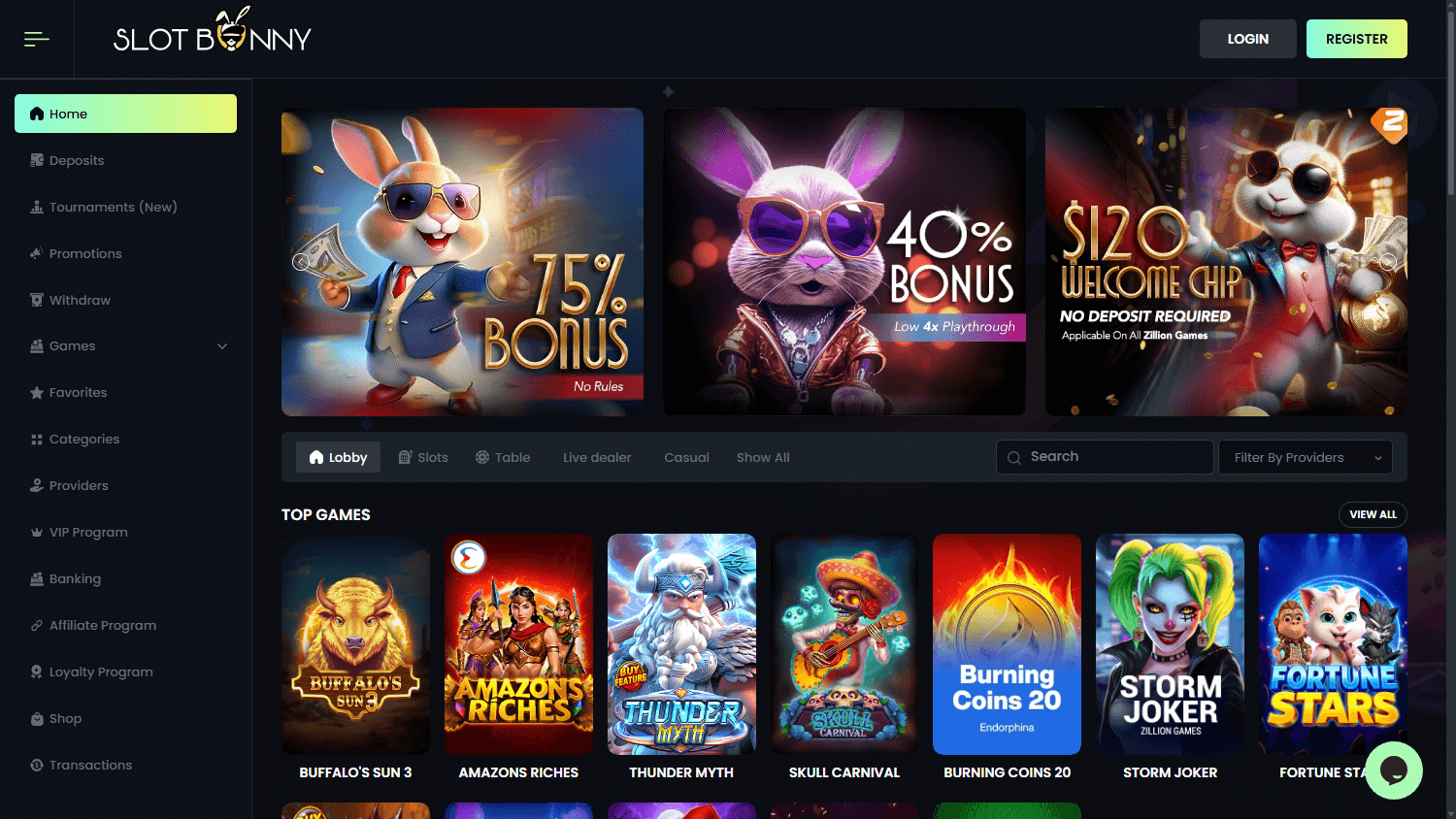 slot_bunny_casino_homepage_desktop