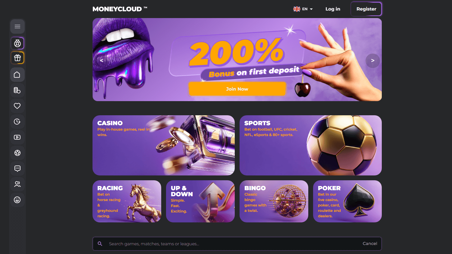 moneycloud_casino_homepage_desktop