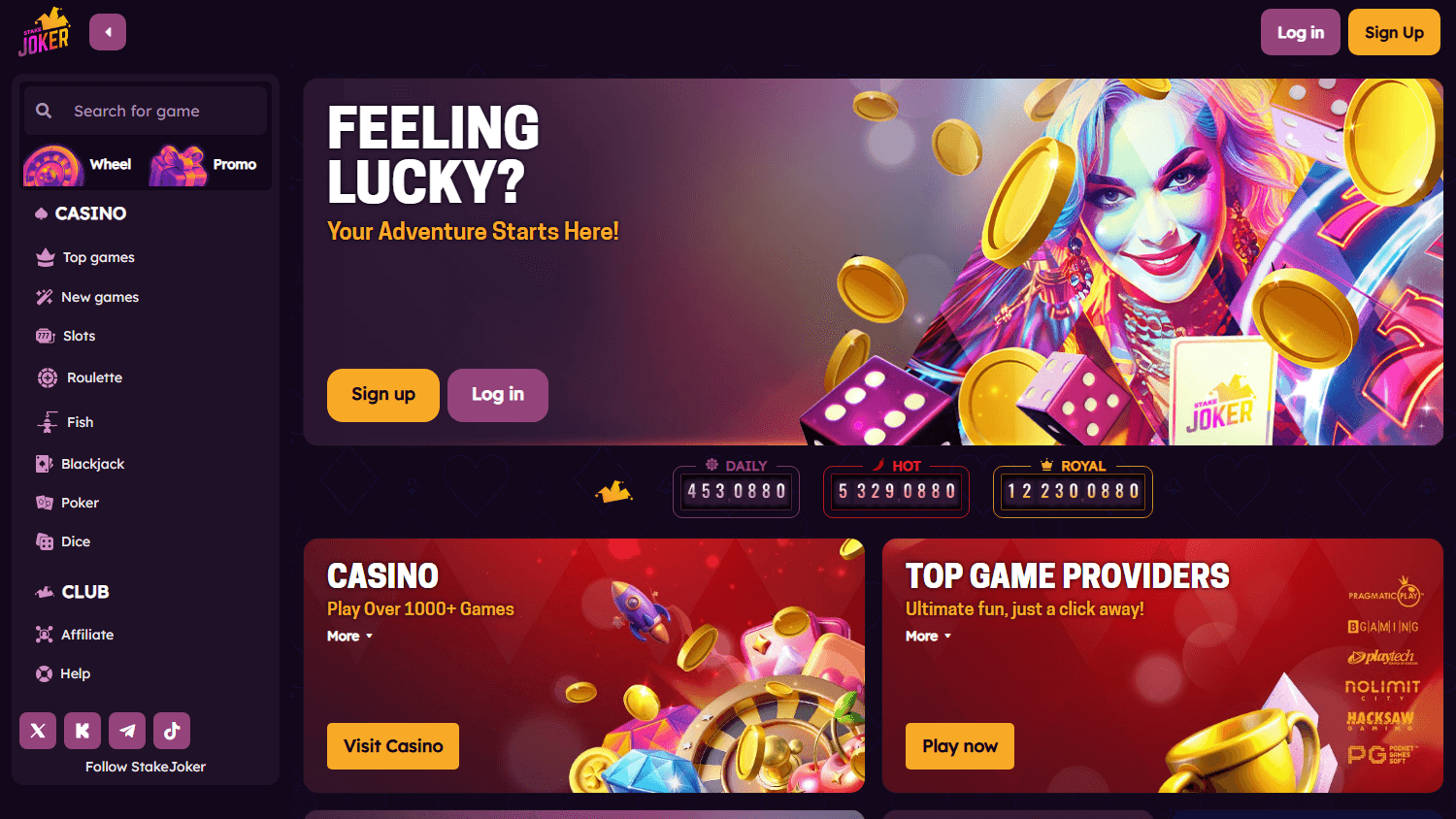 stakejoker_casino_homepage_desktop