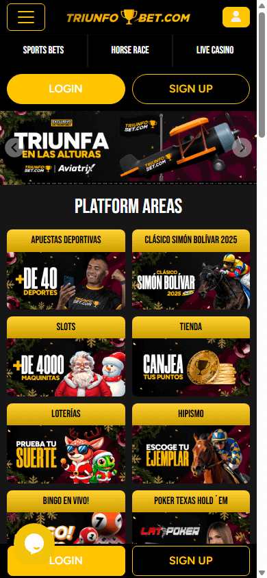 triunfo_bet_casino_homepage_mobile