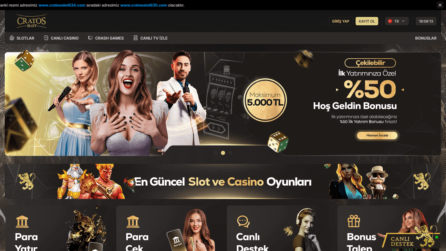 cratos_slot_casino_homepage_desktop