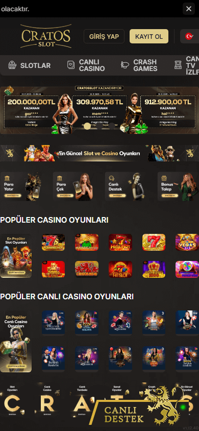 cratos_slot_casino_homepage_mobile