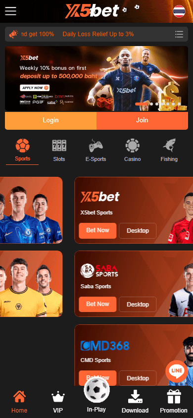 x5bet_casino_homepage_mobile
