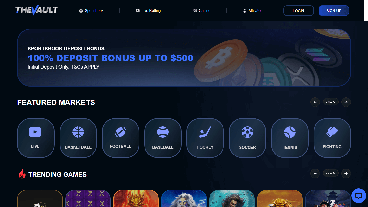 thevault_casino_homepage_desktop