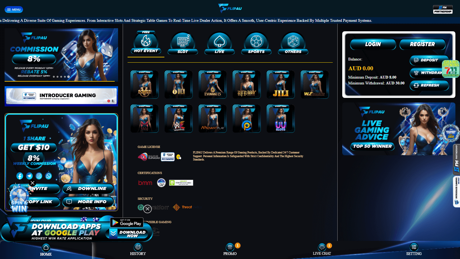 flipau_casino_homepage_desktop