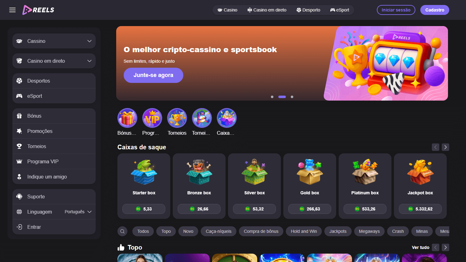 reels.io_casino_homepage_desktop
