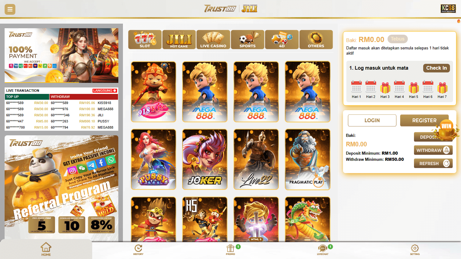 trust88_casino_homepage_desktop