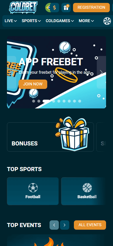 coldbet_casino_homepage_mobile