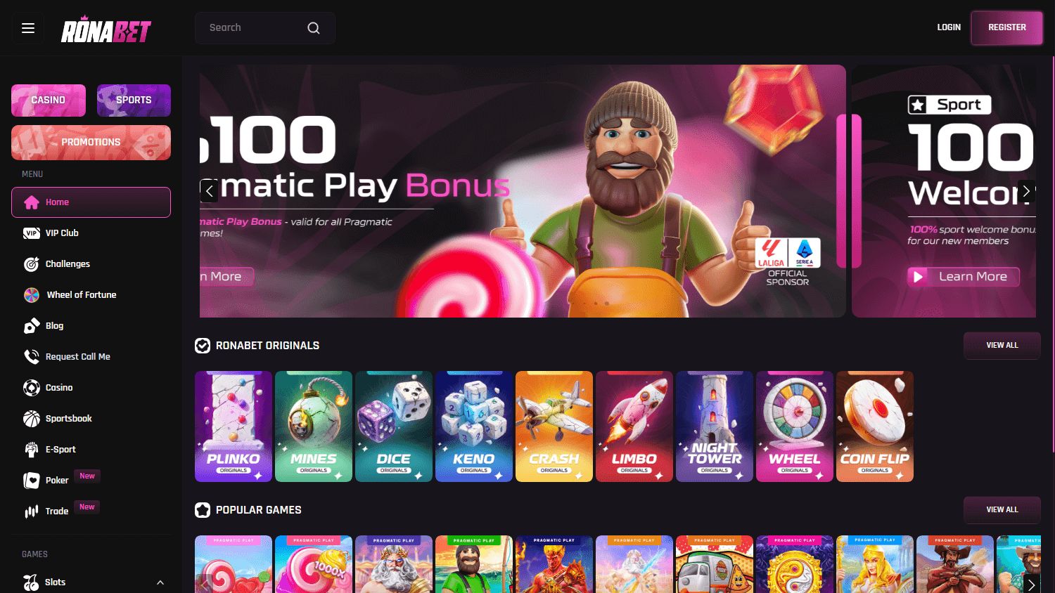 ronabet_casino_homepage_desktop