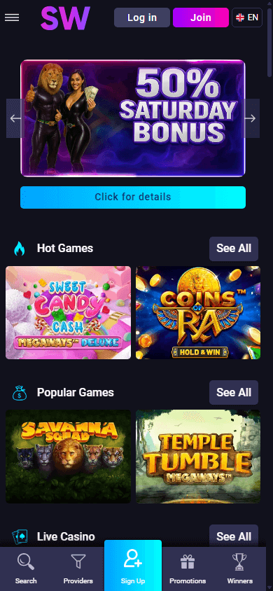 slotwino_casino_homepage_mobile