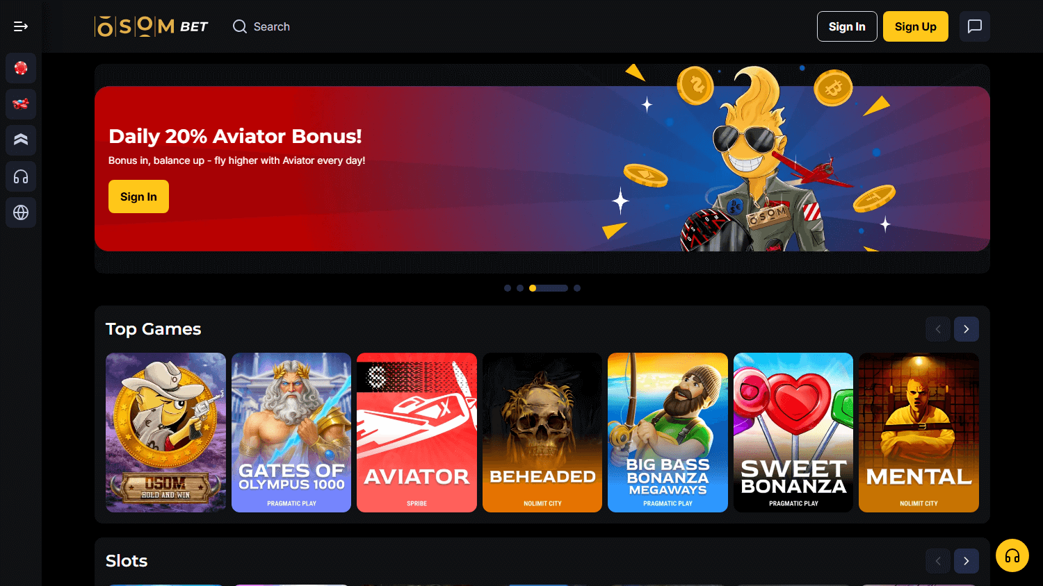 osombet_casino_homepage_desktop