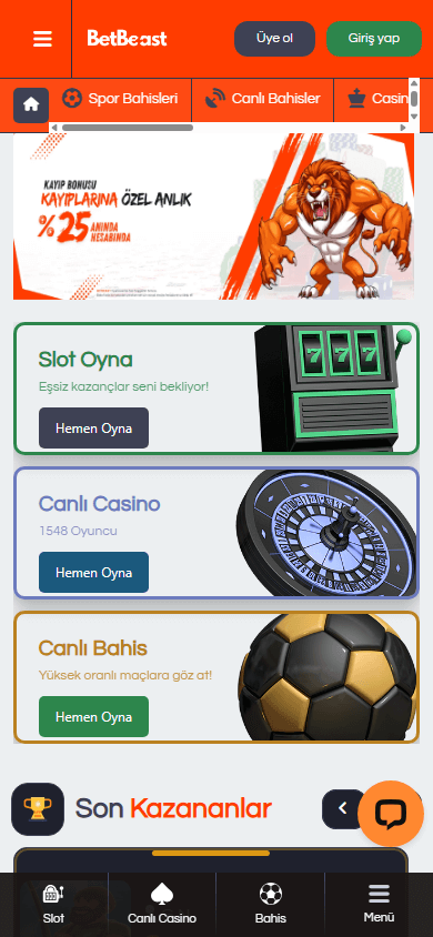 betbeast313_casino_homepage_mobile