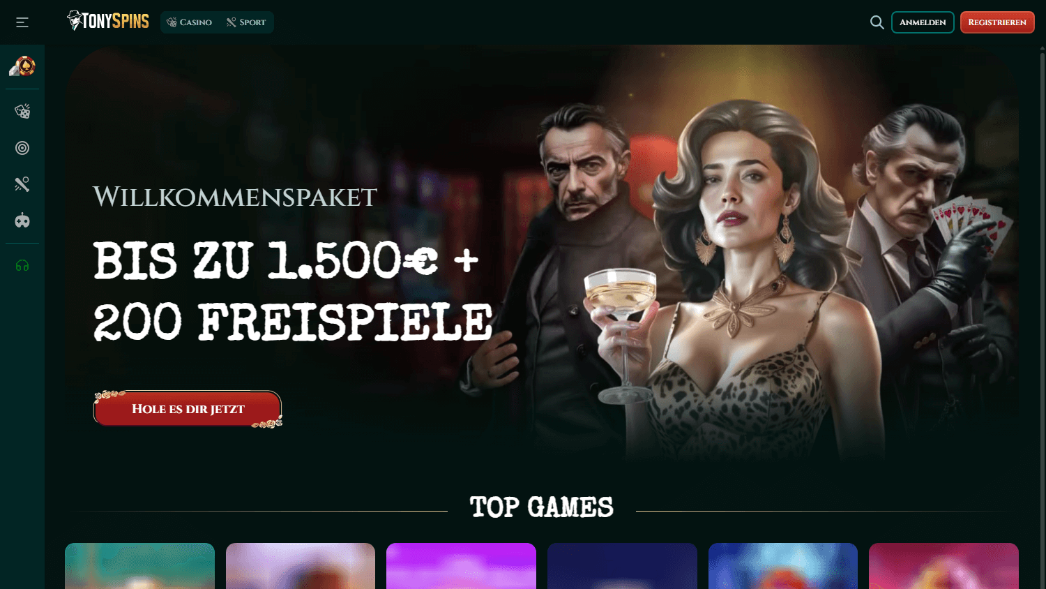 tonyspins_casino_homepage_desktop