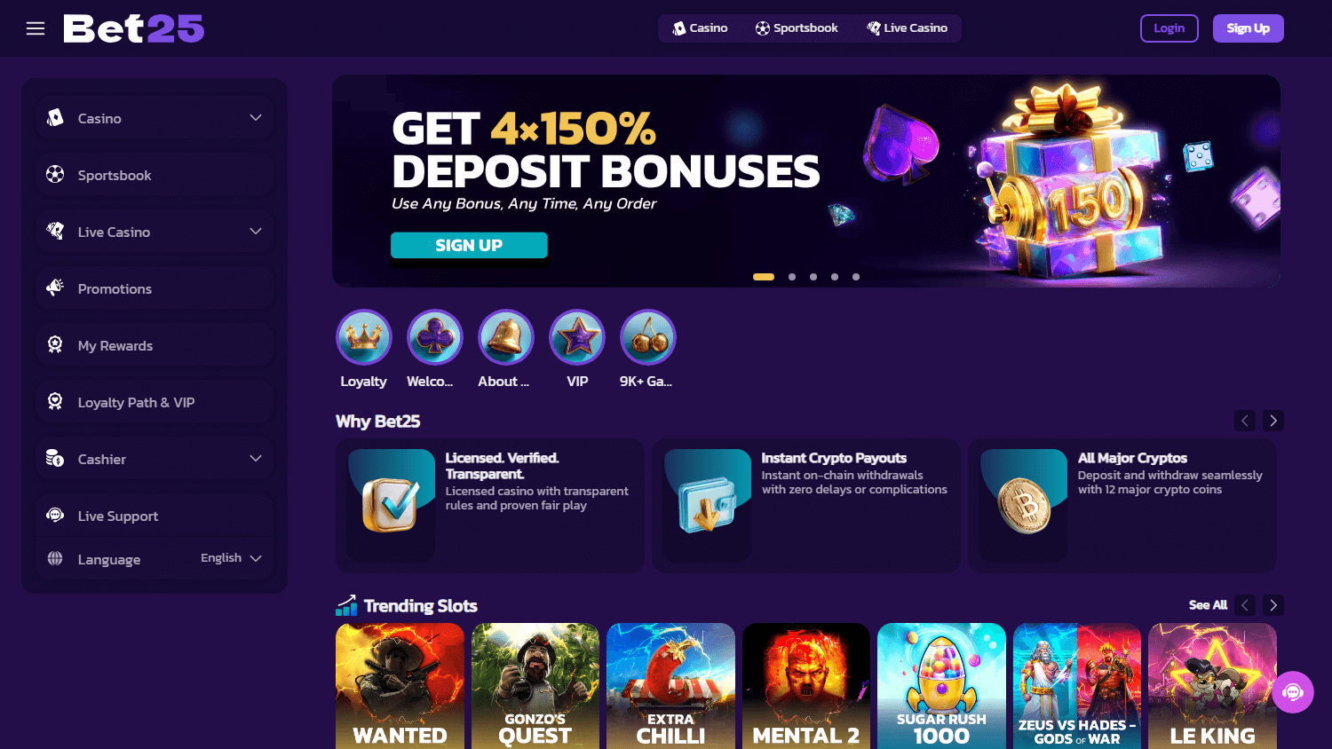 bet25_casino_homepage_desktop