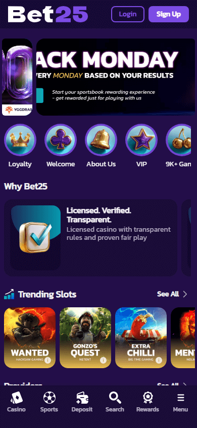 bet25_casino_homepage_mobile
