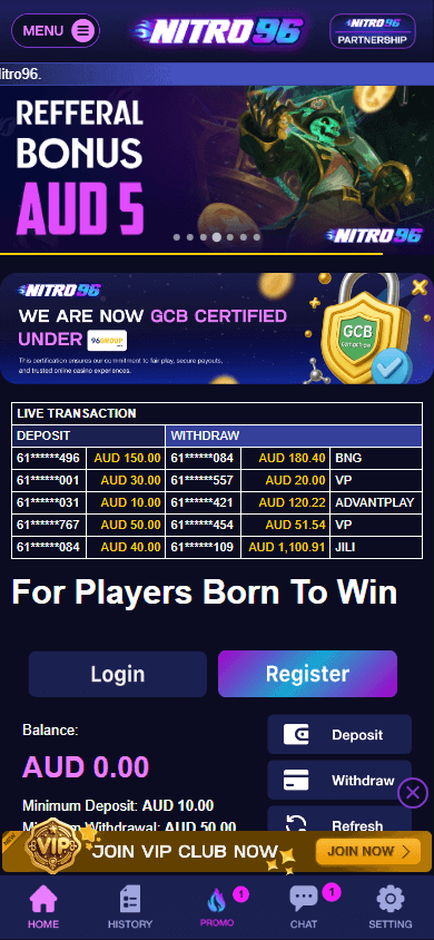 nitro96_casino_homepage_mobile