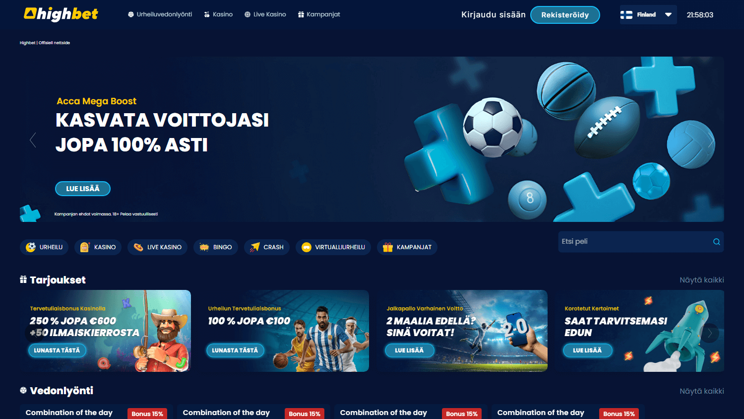highbet_casino_homepage_desktop
