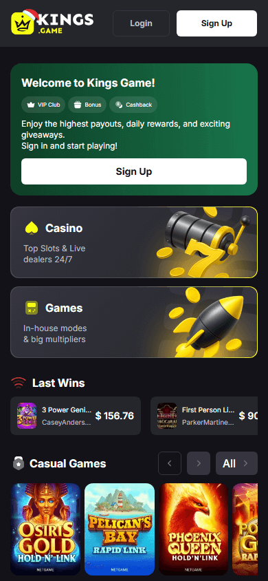 kings_game_casino_homepage_mobile