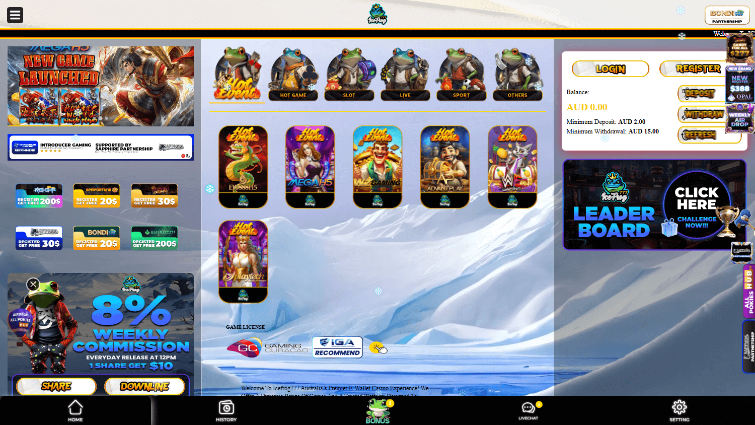 icefrog777_casino_homepage_desktop