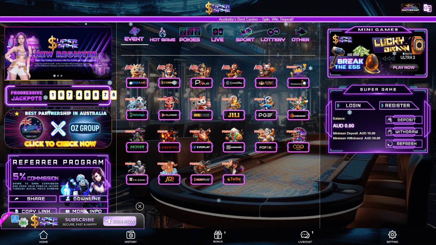 supergame_casino_homepage_desktop