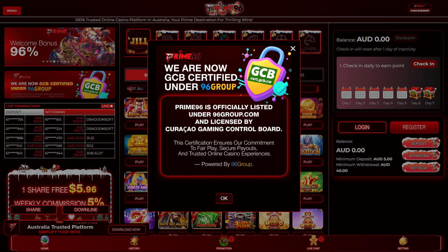 prime96_casino_homepage_desktop