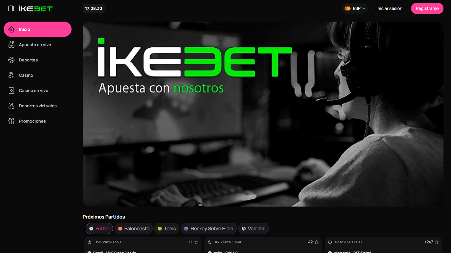 ikebet_casino_homepage_desktop