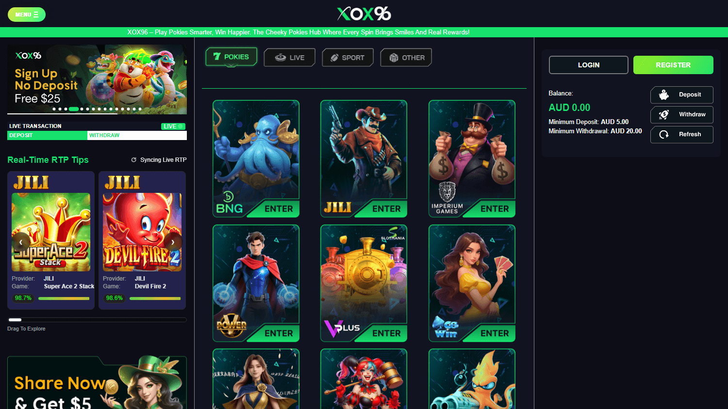 xox96_casino_homepage_desktop