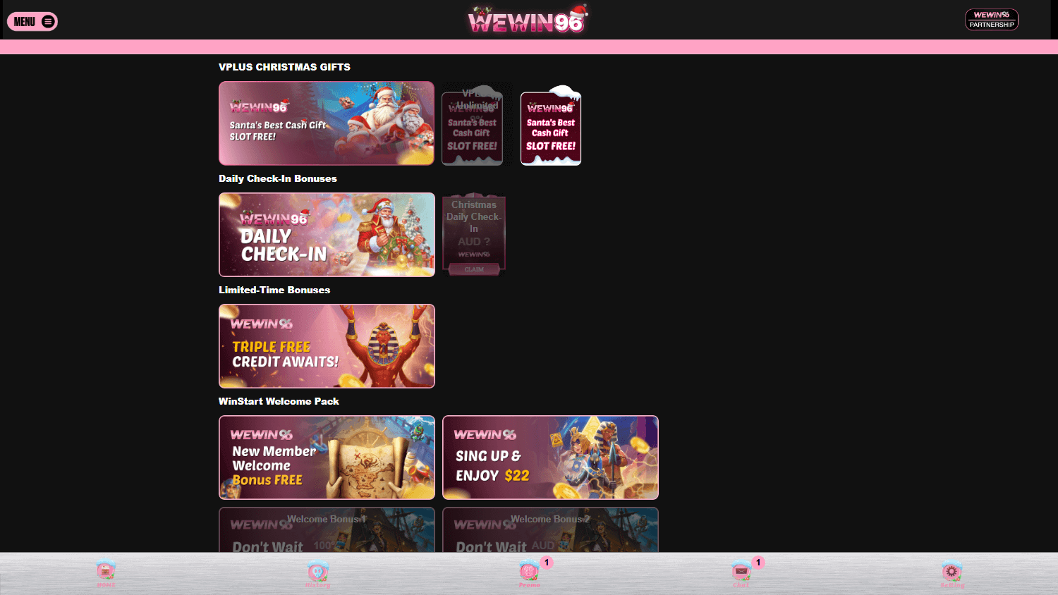 wewin96_casino_promotions_desktop