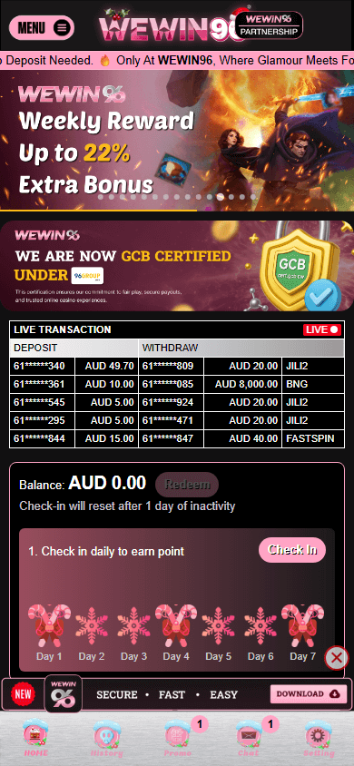 wewin96_casino_homepage_mobile