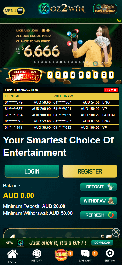 oz2win_casino_homepage_mobile
