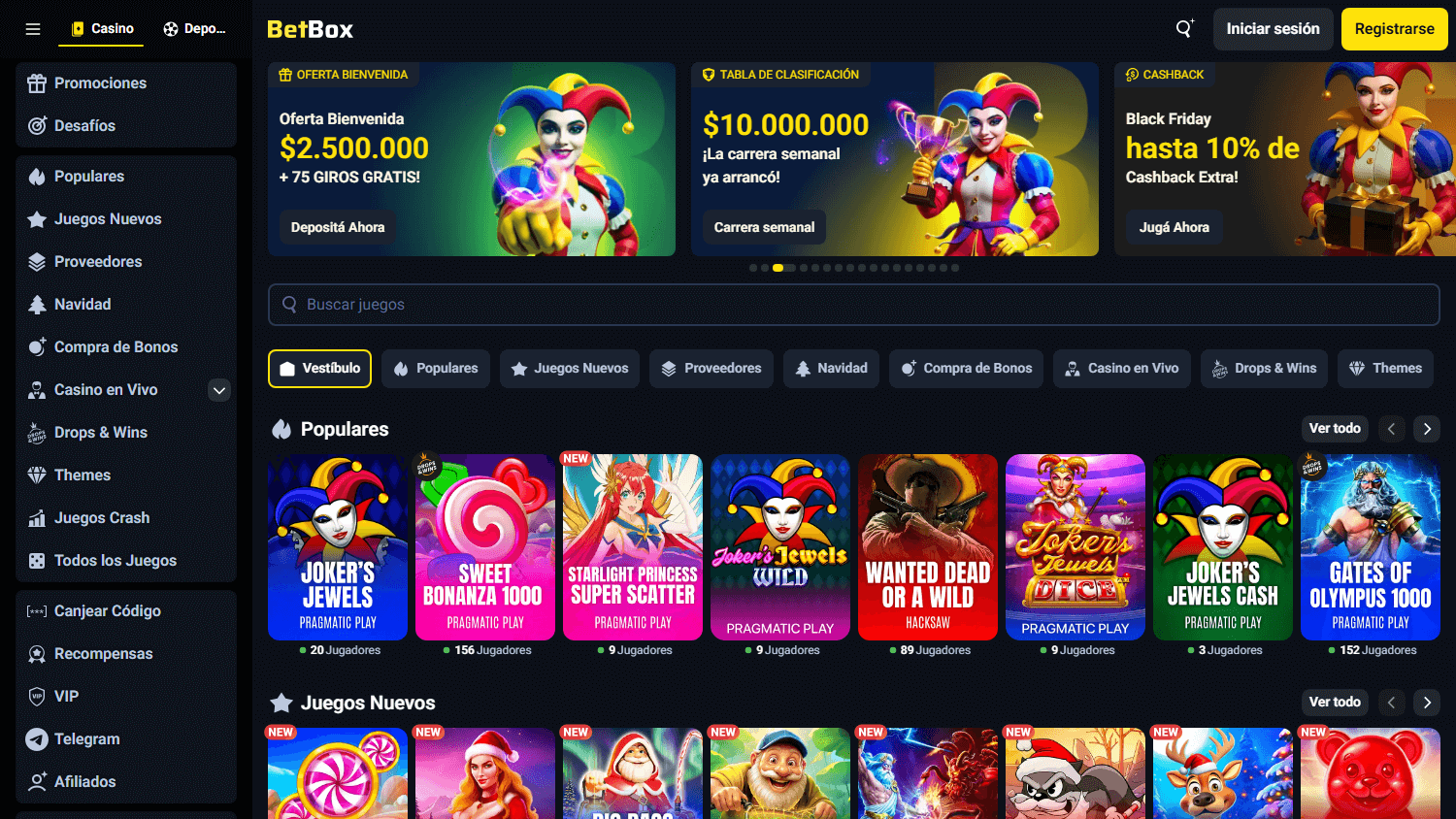 betbox_casino_homepage_desktop