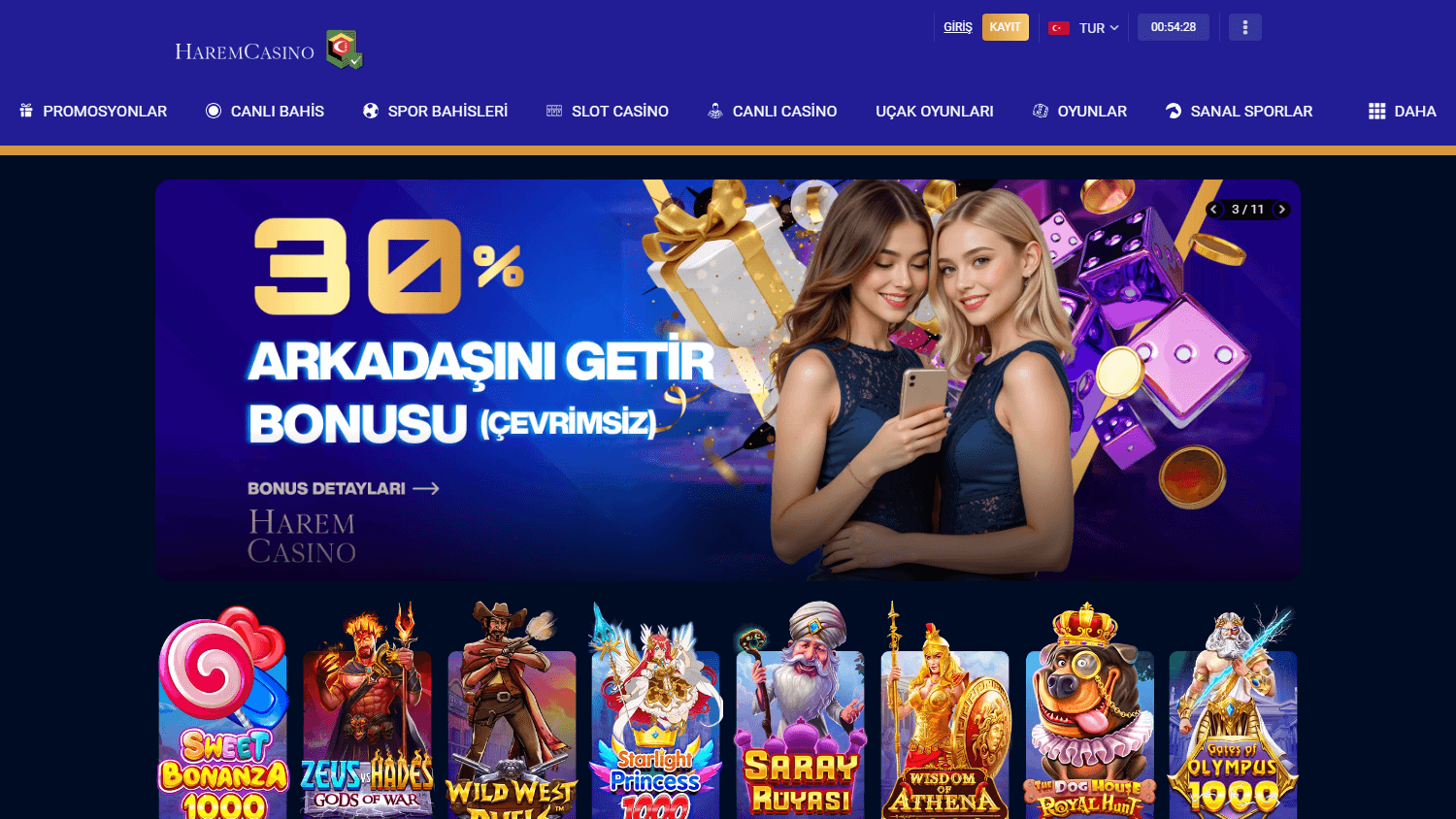 harem_casino_homepage_desktop