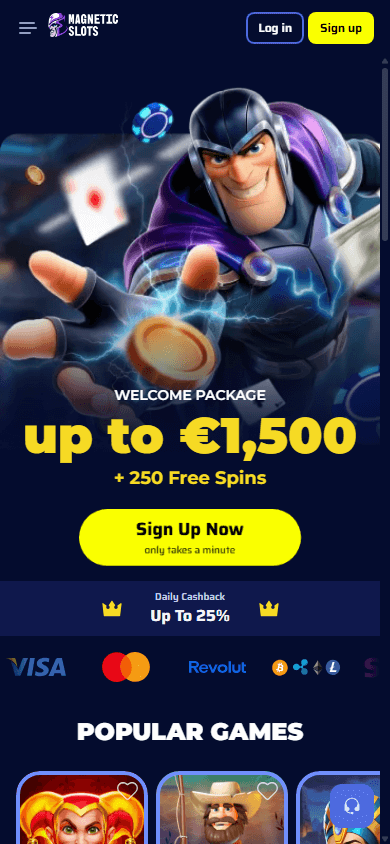 magneticslots_casino_homepage_mobile