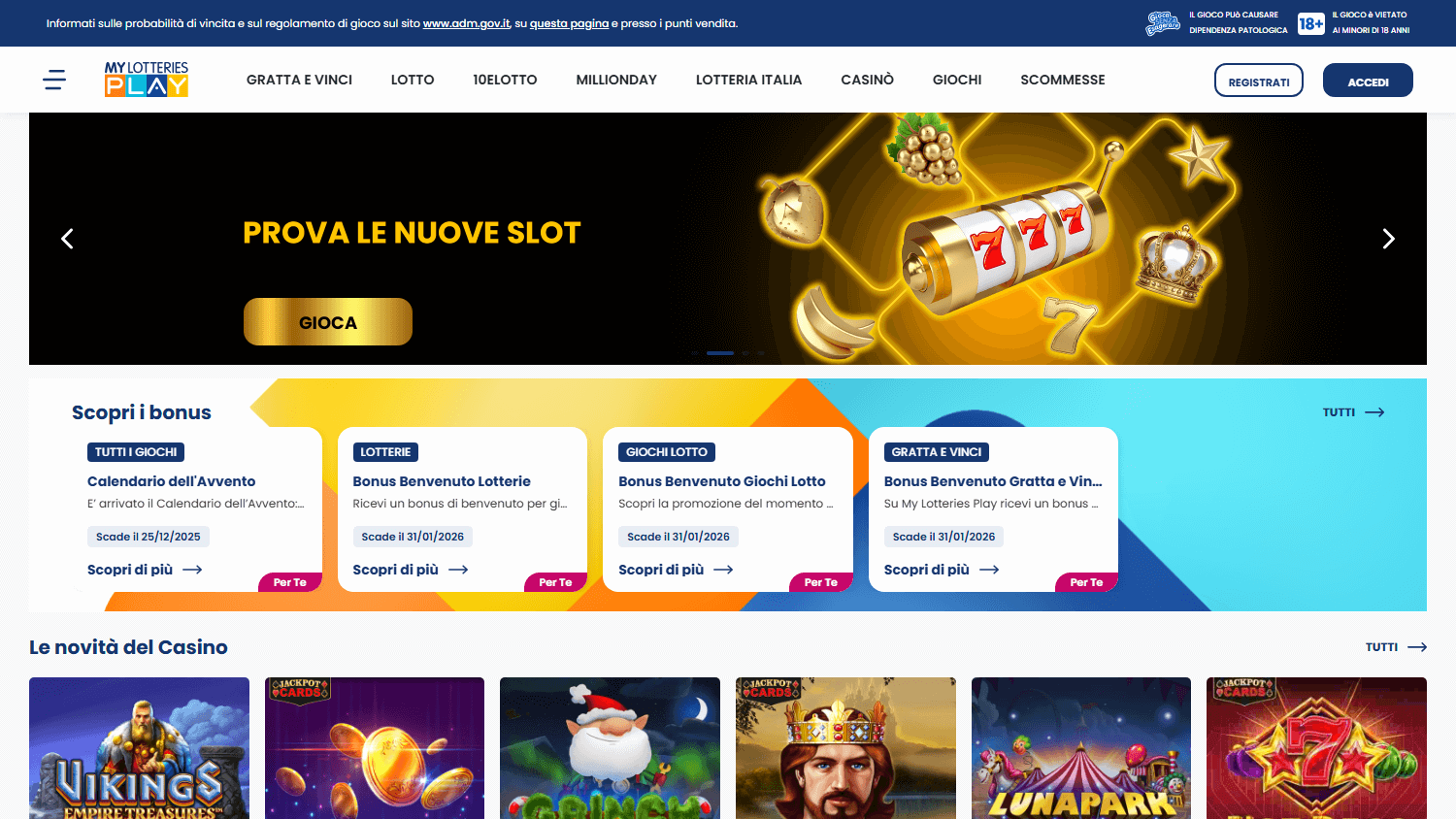 mylotteriesplay_casino_homepage_desktop