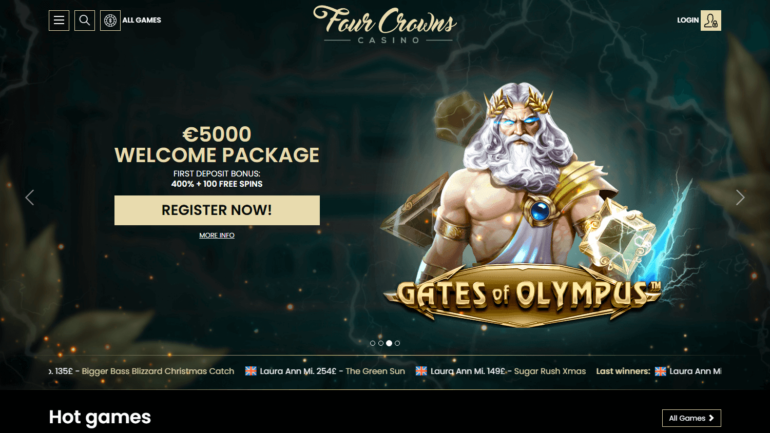 four_crowns_casino_homepage_desktop