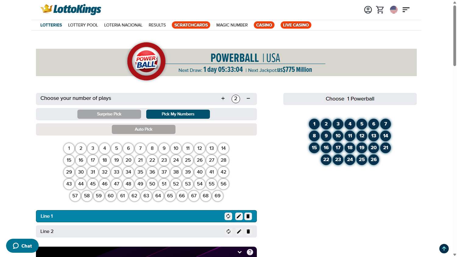 lottokings_casino_homepage_desktop