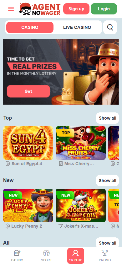 agent_nowager_casino_homepage_mobile