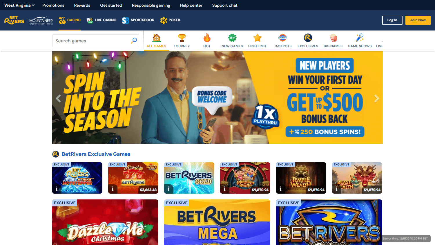 betrivers_casino_wv_promotions_desktop
