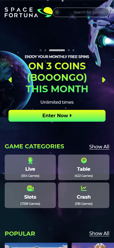 space_fortuna_casino_homepage_mobile