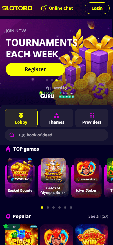 slotoro_casino_homepage_mobile