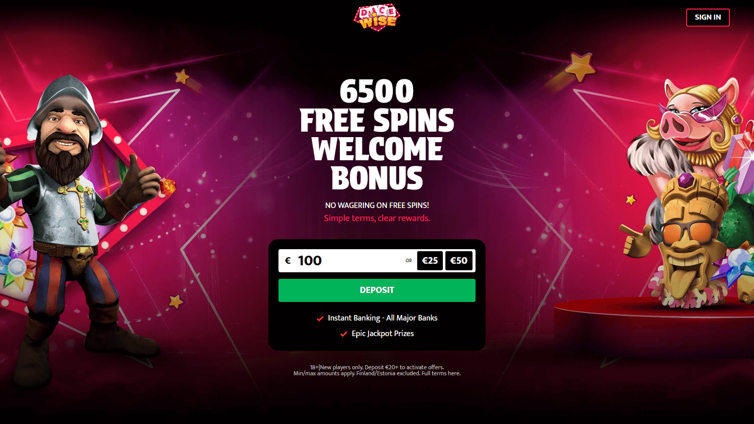 dice_wise_casino_homepage_desktop