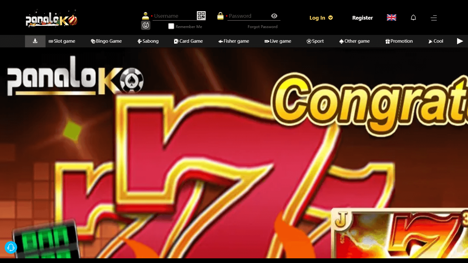panaloko_casino_homepage_desktop
