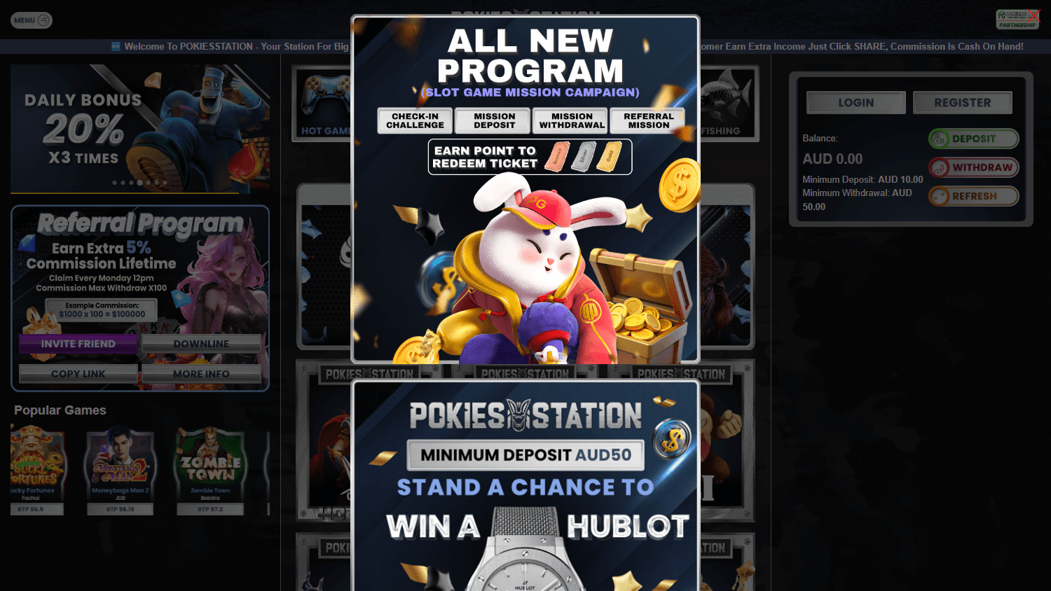 pokies_road_casino_homepage_desktop