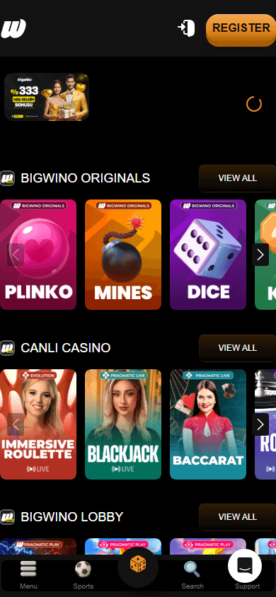 bigwino_casino_homepage_mobile