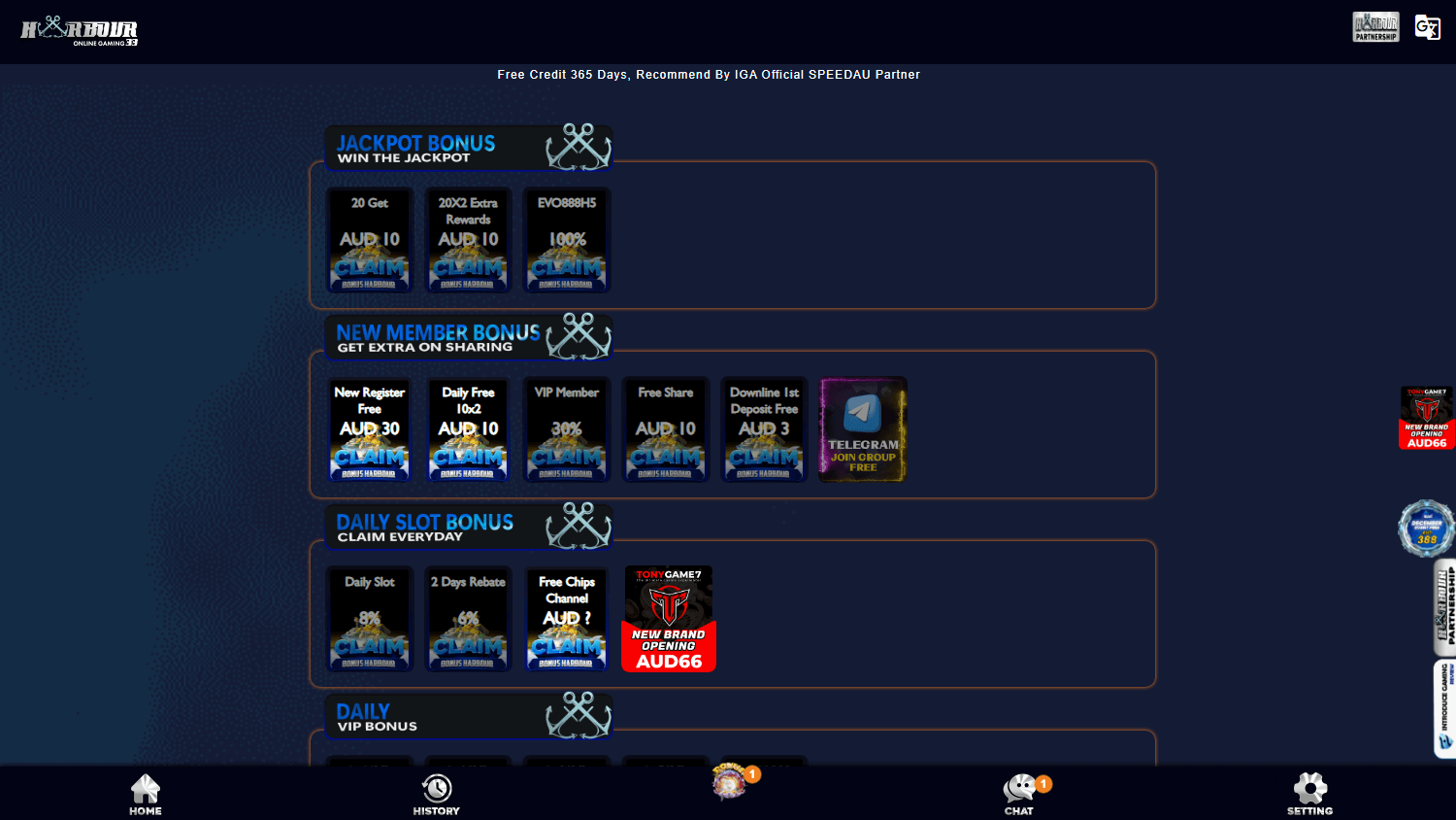 harbour33_casino_promotions_desktop