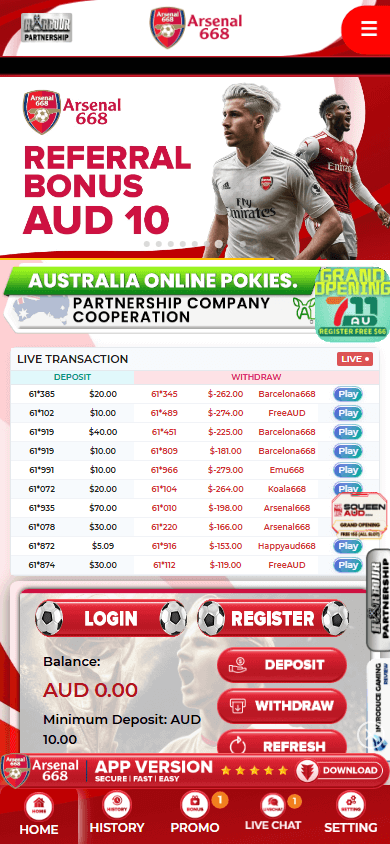 arsenal668_casino_homepage_mobile
