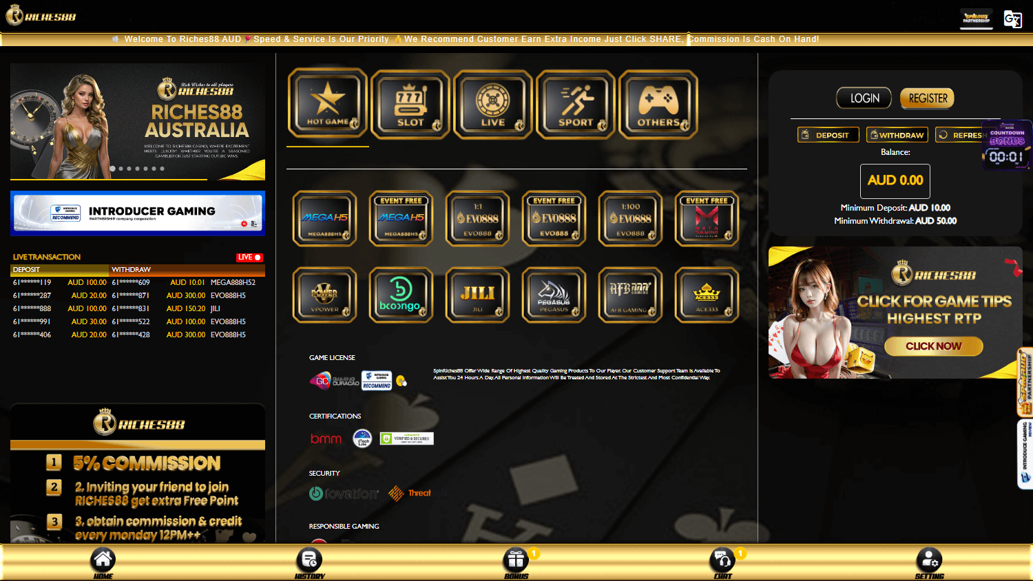riches88_casino_homepage_desktop