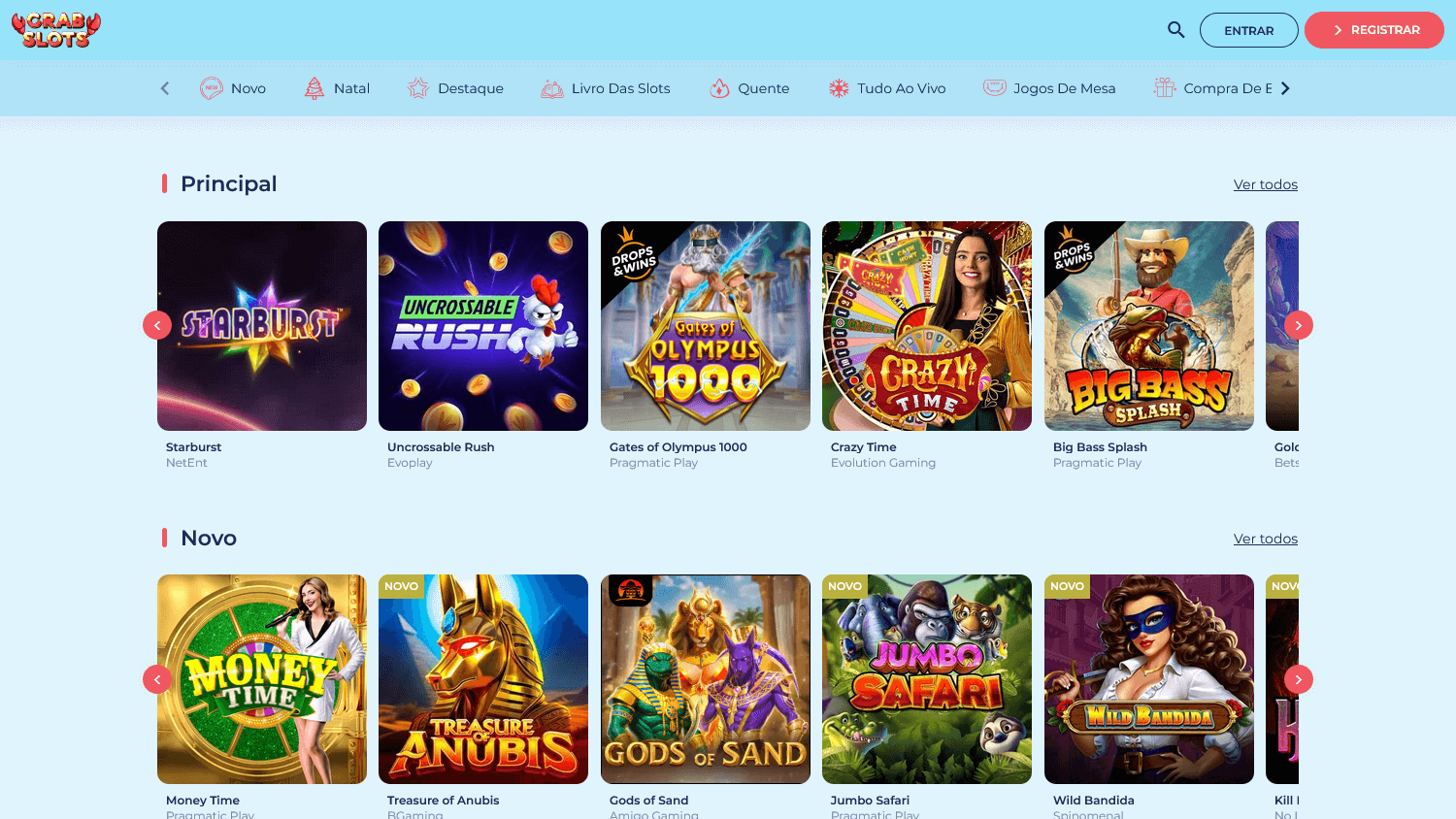 crabslots_casino_homepage_desktop