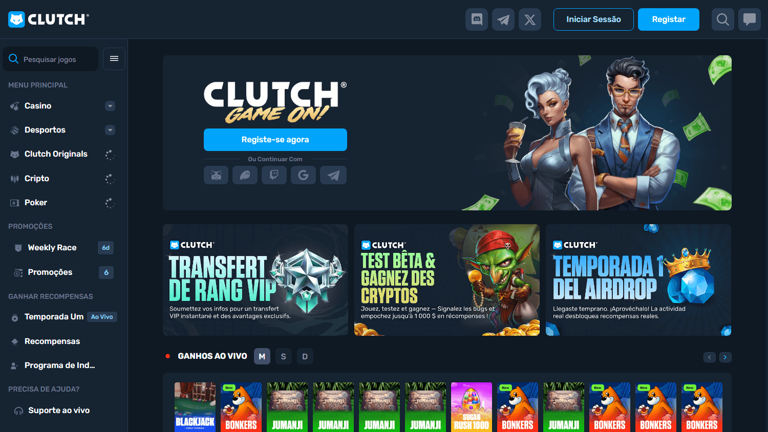 clutch_casino_homepage_desktop