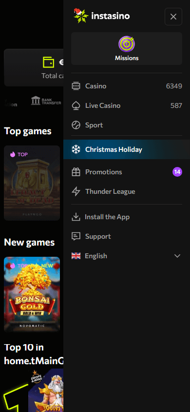 instasino_casino_homepage_mobile